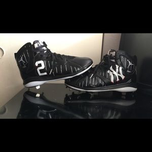 Custom baseball cleats (Derek jeter yankee)